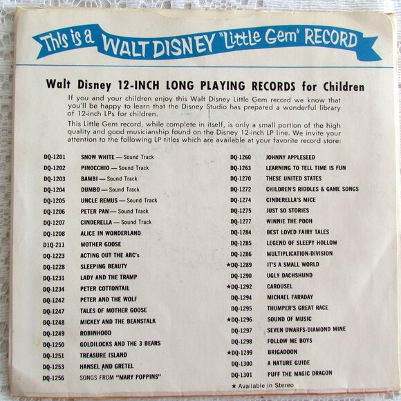 45 RPM KID'S RECORDS, LOT of 4 VINTAGE LULLABIES, THE SWING, THREE BLIND MICE + - Picture 11 of 16